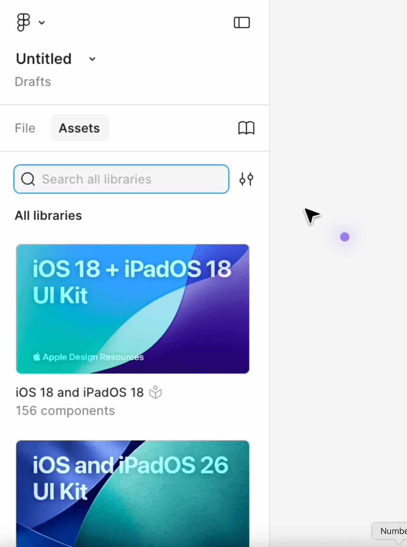 Figma design file with Vocordia ready to help